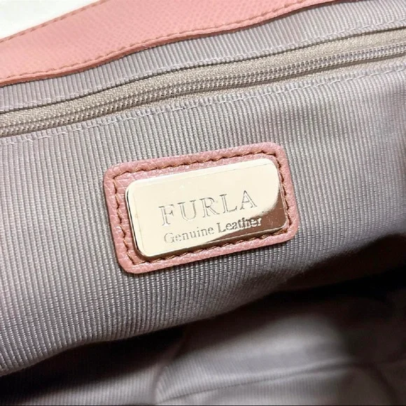 Furla Tricolor Crossbody Bag in Cream, Navy, and Brown - Picture 13 of 16